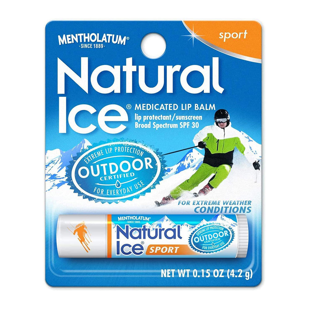 Natural Ice Lip Protectant Lip Balm SPF 30, Sport, 0.15 Oz